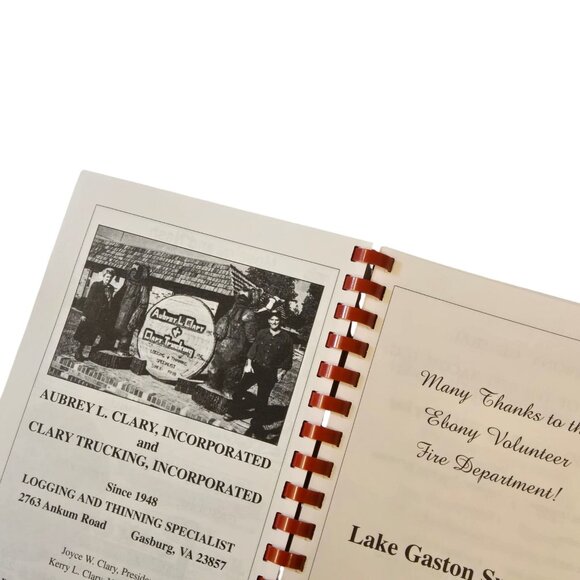 Ebony Virginia Cookbook Ladies Auxiliary Volunteer Fire Department 2005 Vintage - Picture 13 of 14